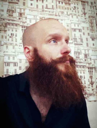 Red bearded German in Tbilisi.
